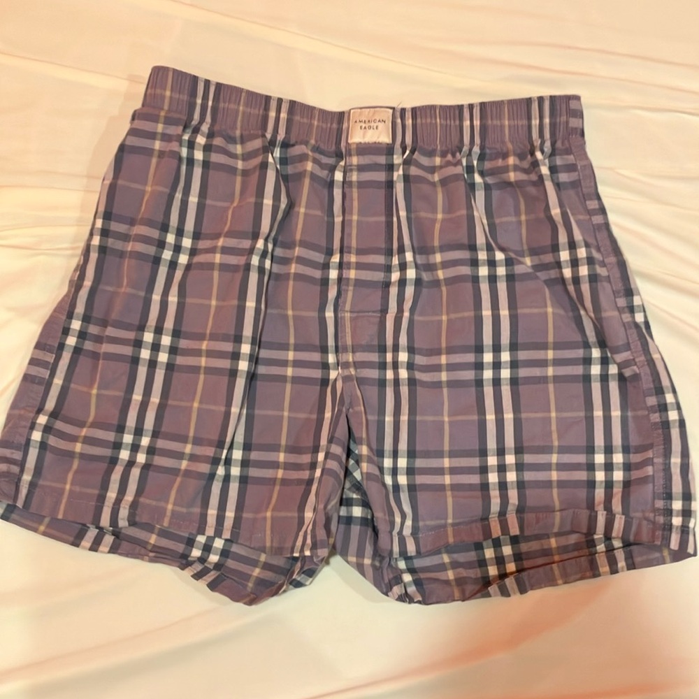 American Eagle Outfitters Purple and Black Boxers